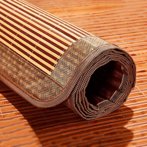 Bamboo Cooling Mattress with Breathable Foldable Design for Summer Sleeping Mat 1.4x1.95m 1