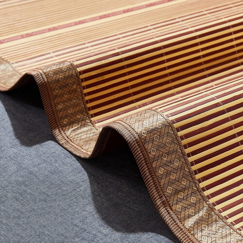 Bamboo Cooling Mattress with Breathable Foldable Design for Summer Sleeping Mat 1.4x1.95m 2