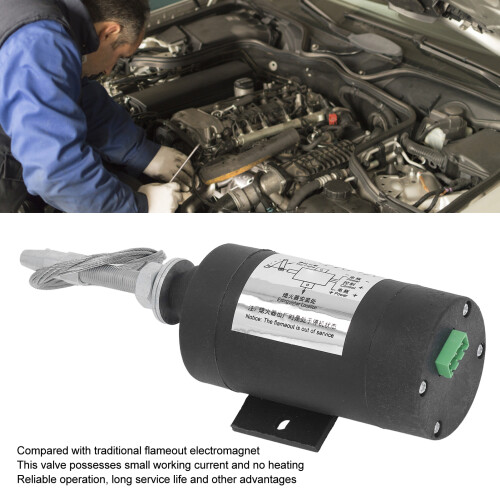 24V Engine Stop Valve with Overload Safety, ABS & Aluminum 2