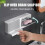 Wall Mounted Soap Holder with Dustproof Self Draining Design and Hooks, No Drill Bathroom Khaki 3