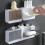 Wall Mounted Soap Holder with Dustproof Self Draining Design and Hooks, No Drill Bathroom Khaki 5