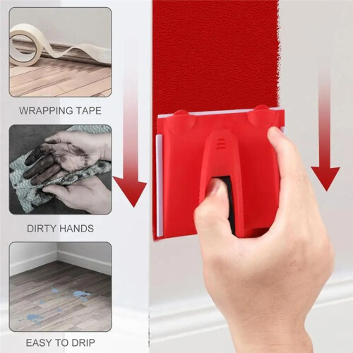4pcs Paint EdgerTools Set Small Wall Corner Painting  Painter with Touch- Pad Practical PaintCutting  Tool 2