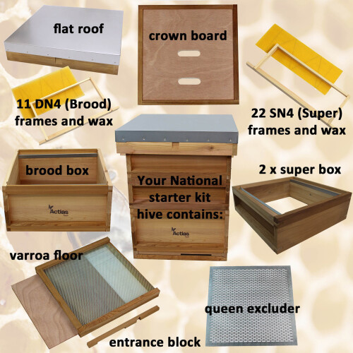 Assembled National Cedar Beehive Starter Kit 1