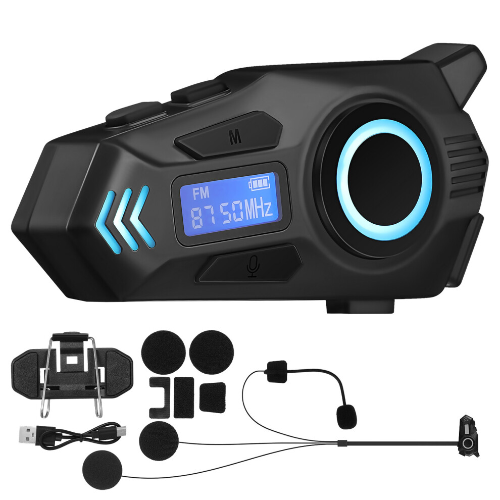 Motorcycle Helmet Speakers Bluetooth Headset With Mic Riding Communication 3081833743729