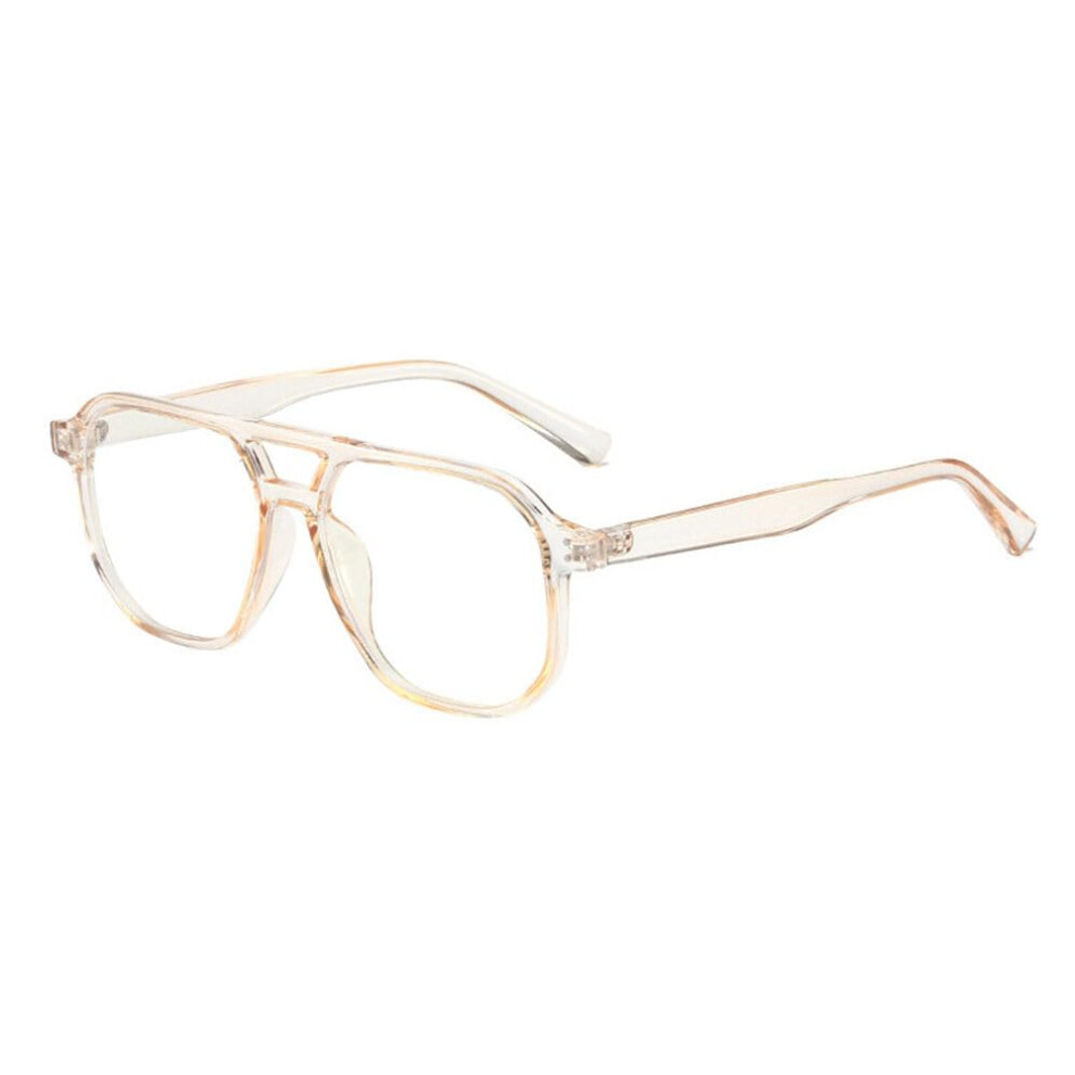 Blue/Light Reading Glasses 3.25X Magnification Blocking Tr90 Aviator Square Frame For Women Men