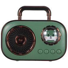 Mini Wireless Speaker Retro Style Portable for Outdoor Green