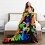 Black Throw Blanket 60x50 Versatile Coverage Neutral Black Flannel Nap Blanket 4