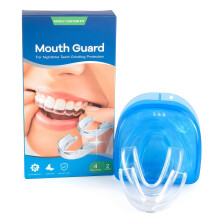 Night Guard for Teeth Grinding – 4pcs Custom Fit Silicone Dental Mouth Guard for Sleep, Day and Night Wear