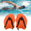 Sturdy Orange Hand Paddle for Swimming Training 19x13cm 6