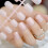 Short Pink False Nails Reusable ABS Press On Nails Full Cover Tips Fast Application Acrylic DIY 2