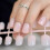 Short Pink False Nails Reusable ABS Press On Nails Full Cover Tips Fast Application Acrylic DIY 3