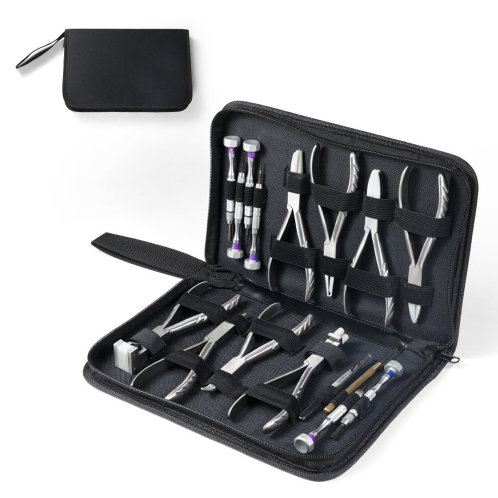 Rimless Glasses Kit With 8 Optical Pliers And 6 Screwdrivers For Eyeglass Frames 9455672751810