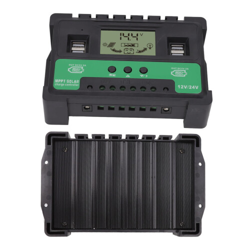 12V 24V Solar Regulator LCD 30A Charge