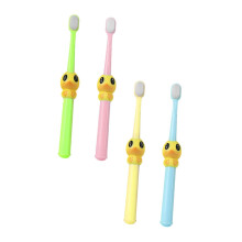 Kids Toothbrush Set with Extra Soft Gentle Bristles, Cartoon Duck Handle, 4 Pack for Toddlers