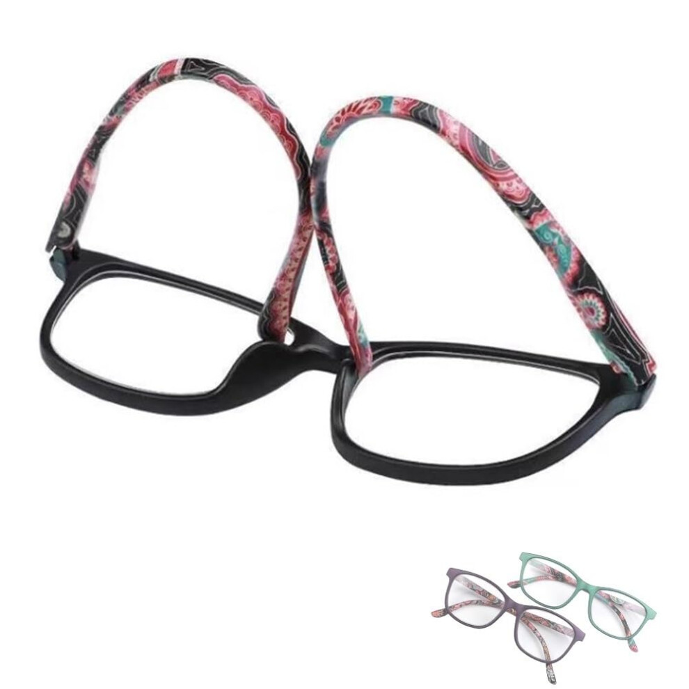 Blue/Light/Purple Ultra Rimless Reading Glasses Blocking Computer Readers +1.5 Spring Hinge
