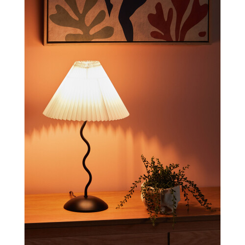 Beliani Table Lamp JIKAWO Metal Black 1