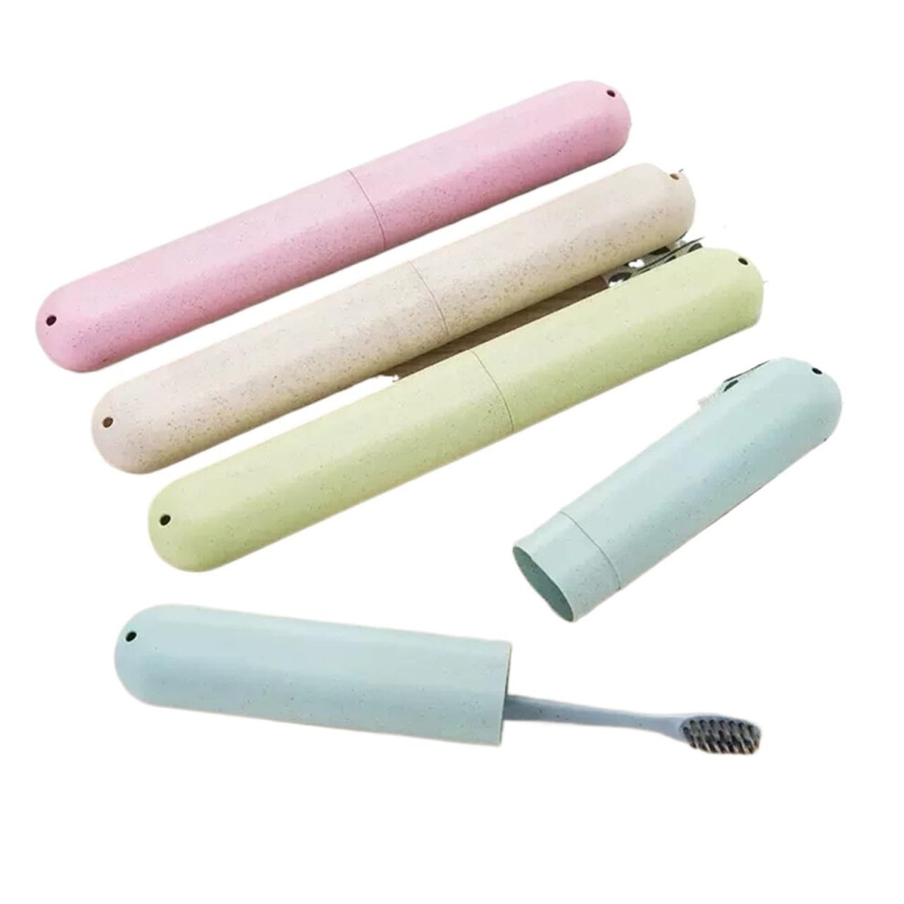 Travel Toothbrush Case with Double Ventilation Holes, Compact MultiColor Pack of 20