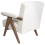 Beliani Armchair EVJE Boucle Off-White 6