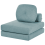 Beliani Single Sofa Bed OLDEN Fabric Light Blue 4