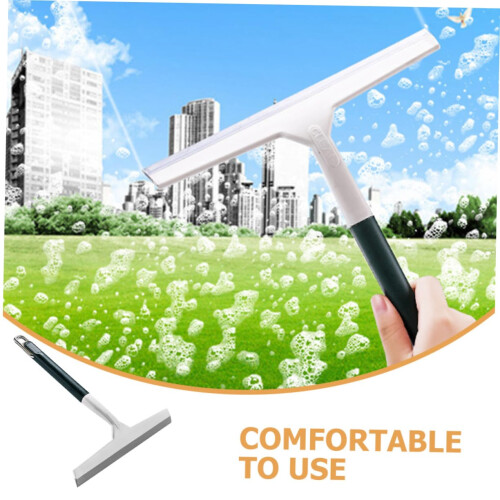 2pcs Double Sided Window Squeegee with Ergonomic Grip for Shower Doors Mirrors and Tiles 2