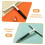 2pcs Double Sided Window Squeegee with Ergonomic Grip for Shower Doors Mirrors and Tiles 5