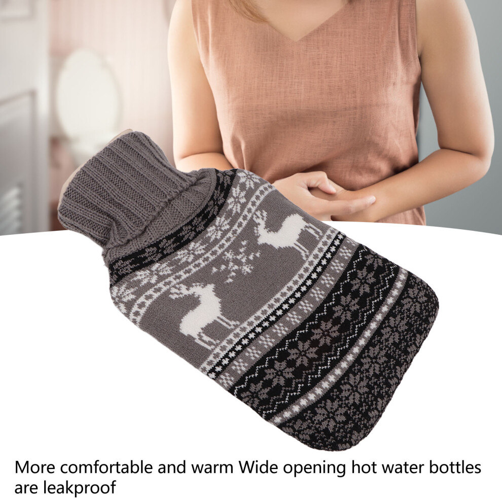 Winter Rubber Hot Water Bottle Knitted Waist Wrap