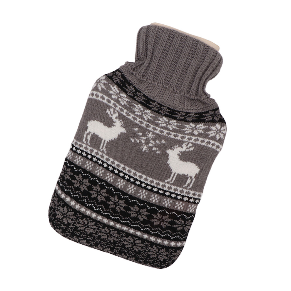 Rubber Hot Water Bottle with Knitted Waist Belt