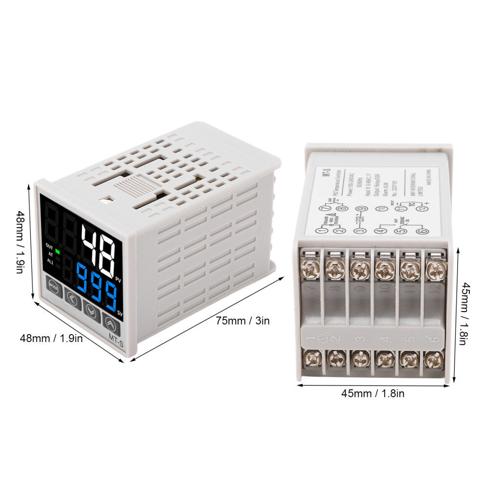 Digital PID Temp Controller Kit 48x48 AC100-240