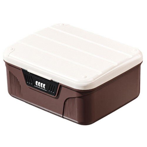 Medicine Lock Box with 4Digit Combination, Large Capacity Pill Storage for Fridge with Partition