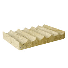 Travertine Soap Dish with NonSlip Feet, Elegant Self Draining Marble Holder for Bathroom and Kitchen