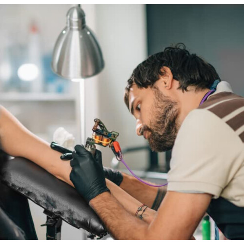 Tattoo Arm Rest with Adjustable Height Range, Comfortable Cushion and Stable Antislip Base for Salon 1