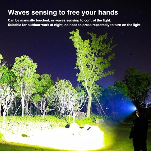 Rechargeable Led Head Light Motion Sensor For Running Mining Construction Backpacking Automotive  8.7x8.3x4.4 cm 2