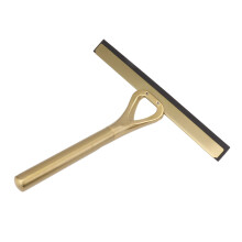 Stainless Steel Shower Squeegee with Hook for Glass Doors and Mirrors, 8.9 Inch Silicone Blade