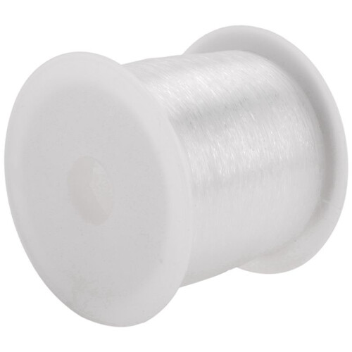 2X 0.2mm Diameter Clear Nylon Fish Fishing  Spool Beading String 1