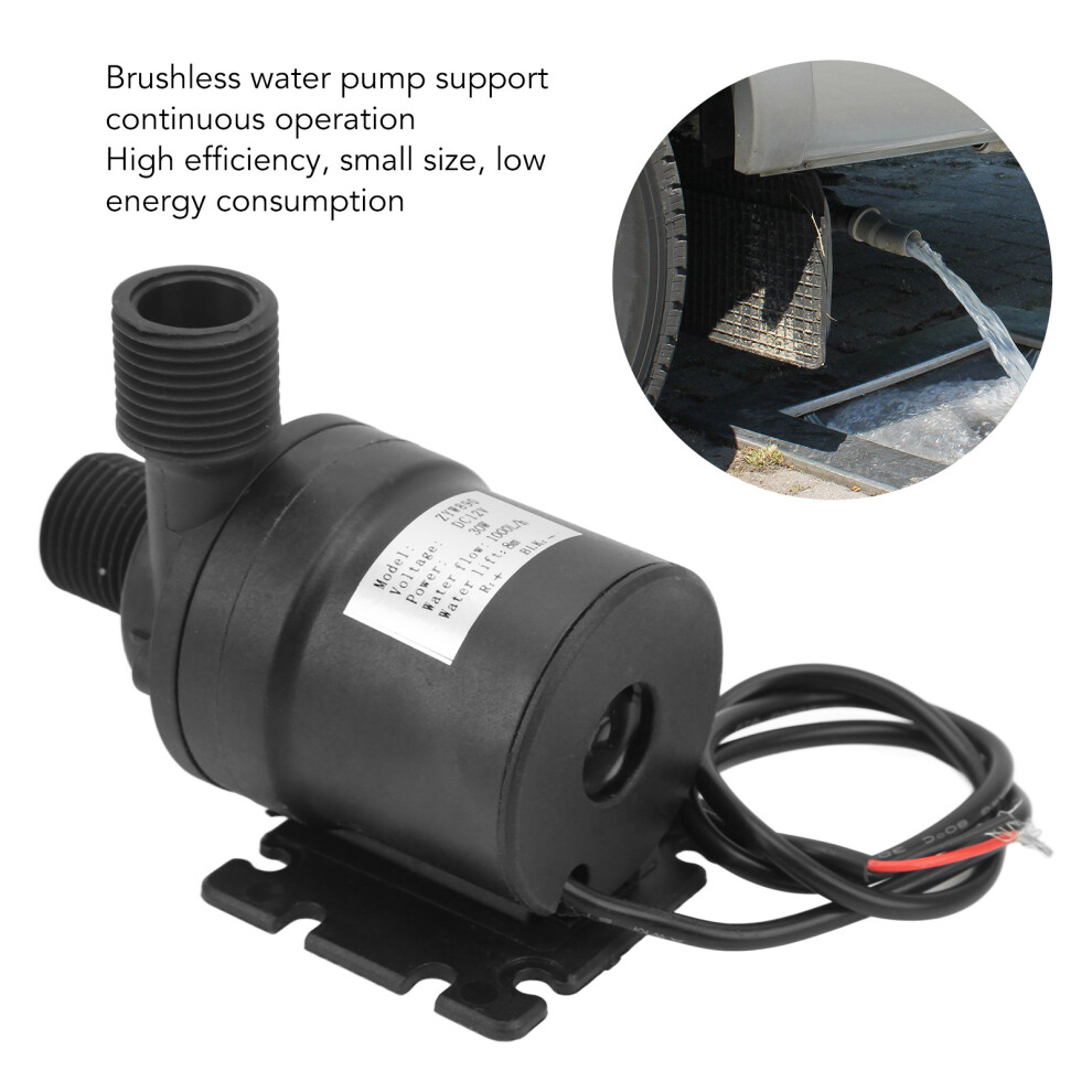 Dc12v Brushless Pump 8M 30W For Aquarium 7293282097100