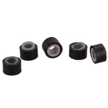 1000Pzs Negro 5mm Anillo Forrado de Silicona Cuentas de Enlaces para I Palo Extension de Cabello Instalacion