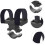 Bike Flashlight Mount Adjustable Bicycle Handlebar Light Holder with Secure AntiSlip Grip Black 3