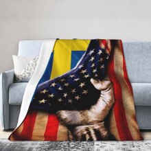 Black Flannel Throw Blanket 50x40 Soft Lightweight Warm Decorative for Sofa Bed Living Room