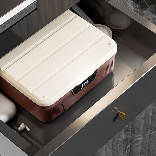 Medicine Lock Box with 4Digit Combination, Large Capacity Pill Storage for Fridge with Partition 2