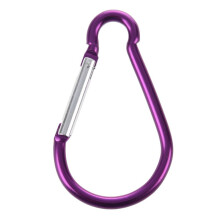 10X Large D Shaped Aluminum Carabiner Bi-Colored Clip Hook for Hiking Camping
