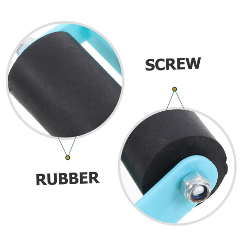 Rubber Brayer Set for Printmaking and Crafting, Ergonomic Handle, Even Ink Application, 6pcs 2