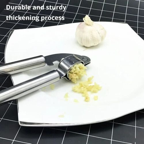 Stainless Steel Garlic Press Crusher Easy Clean 1