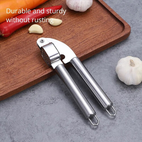 Stainless Steel Garlic Press Crusher Easy Clean 2