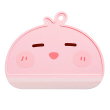 Mini Shower Squeegee Pink Cartoon Plastic Window Cleaning Wiper with Non‑Slip Grip for Bathroom Mirror and Glass Doors