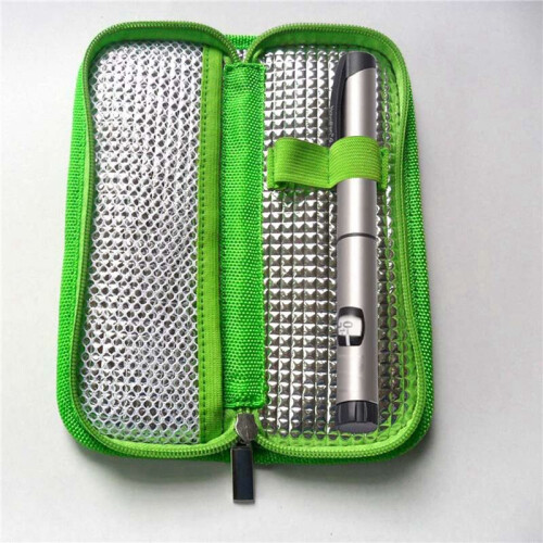 2X Insulin Cooler Travel Case Diabetic Medication Organizer Cooler Bag Vert 1