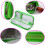 2X Insulin Cooler Travel Case Diabetic Medication Organizer Cooler Bag Vert 3