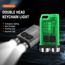 Mini wiederaufladbare wasserdichte Schlüsselanhänger-LED-Taschenlampe 900LM 15x31mm