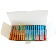 100Pcs Interdental Brush Dental Tooth Flossing  Oral Dental Hygiene Flosser Toothpick Cleaners Tooth Cleaning Tool