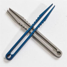4 Pack Tweezers Titanium Portable Titanium Alloy EDC Tweezers Survival Camping Outdoor Travel Tool