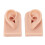 Silicone Ear Model 2PCS Soft Reusable Medium Skin 8x5x3.5cm 13